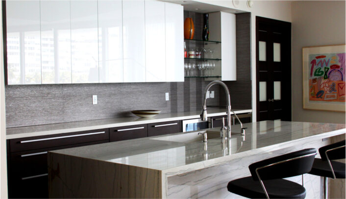 Contemporary/modern two-tone kitchen remodel