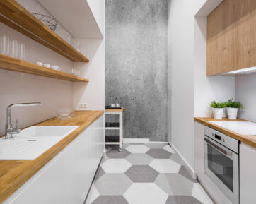 Recycled wood countertops